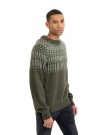 Bergans Nordmarka Merino Jumper Til Herre, Dark Green Mud/Light Green Mud thumbnail