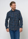 U.S polo Klas reg flannel shirt flanellskjorte herre, dark sapphire thumbnail