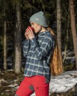 Bergans Tovdal W Shirt Til Dame, Orion Blue/Misty Forest Check thumbnail