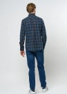 U.S polo Klas reg flannel shirt flanellskjorte herre, dark sapphire thumbnail