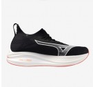 Mizuno Neo Zen løpesko til herre, Black/white/fiery coral thumbnail