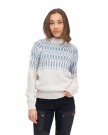 Bergans Nordmarka Merino Jumper Til Dame, Vanilla White/Husky Blue thumbnail