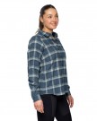 Bergans Tovdal W Shirt Til Dame, Orion Blue/Misty Forest Check thumbnail