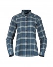 Bergans Tovdal W Shirt Til Dame, Orion Blue/Misty Forest Check thumbnail