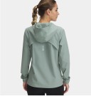 Under Armour UA Outrun The Storm Jacket til dame, Silica Green/Reflective thumbnail