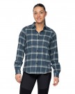 Bergans Tovdal W Shirt Til Dame, Orion Blue/Misty Forest Check thumbnail