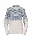 Bergans Nordmarka Merino Jumper Til Dame, Vanilla White/Husky Blue thumbnail