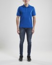 Craft casual polo piqueskjorte herre, sweden blue thumbnail