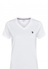  U.S. Polo V-neck Tee Assia Til Dame, Hvit thumbnail