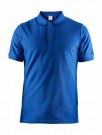 Craft casual polo piqueskjorte herre, sweden blue  thumbnail