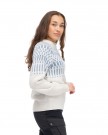 Bergans Nordmarka Merino Jumper Til Dame, Vanilla White/Husky Blue thumbnail