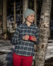Bergans Tovdal W Shirt Til Dame, Orion Blue/Misty Forest Check thumbnail