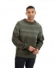 Bergans Nordmarka Merino Jumper Til Herre, Dark Green Mud/Light Green Mud thumbnail