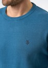 U.S Polo knit Adair strikket genser herre, Indian teal thumbnail
