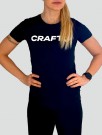 Craft rush ss tee trenings t-skjorte dame, svart thumbnail