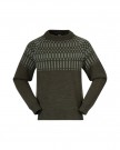 Bergans Nordmarka Merino Jumper Til Herre, Dark Green Mud/Light Green Mud thumbnail