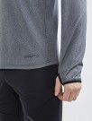 Craft CORE Trim Thermal midlayer langermet treningstrøye / mellomlag Herre, Dark Grey Melange thumbnail