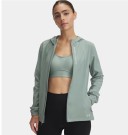 Under Armour UA Outrun The Storm Jacket til dame, Silica Green/Reflective thumbnail