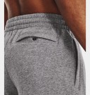 Under Armour UA Rival Fleece Shorts til herre, Castlerock Light Heather/White thumbnail