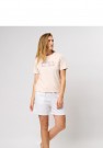 U.S. Polo Haya Reg Straig Sj USPA W Tee t-skjorte Til dame, Creole Pink  thumbnail