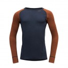 Devold Duo Active Merino 205 Shirt Herre, Flame/Ink thumbnail