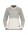 Bergans Alvdal Wool Jumper Til Dame, Vanilla White/Solid Dark Grey thumbnail