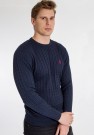 U.S Polo Archi Knit Sweater Strikket Genser Herre, Dark Sapphire/Navy thumbnail