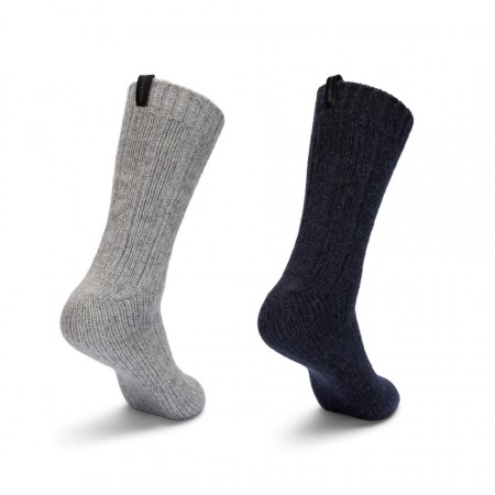 Northug Raggsock 2pk, Grey Melange/Navy