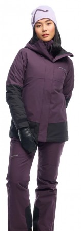 Twentyfour Isbre 120 Vattert Skalljakke Dame, Dyp Plomme