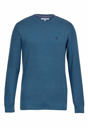 U.S Polo knit Adair strikket genser herre, Indian teal