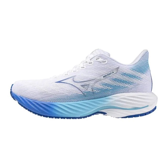 Mizuno wave rider 28 løpesko dame, hvit/blå