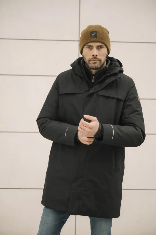 twentyfour mode warm parkas herre, skyggesort