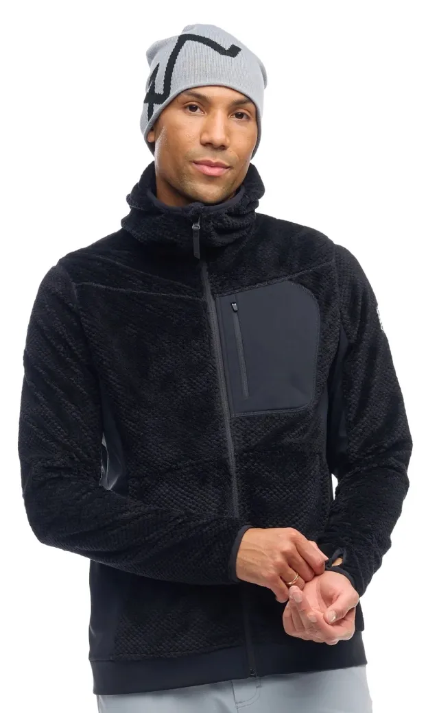 Twentyfour Isbre Air Fleece H fleecejakke til herre, sort