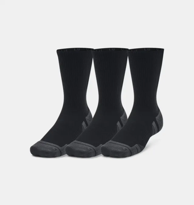 Under Armour UA Performance Tech 3pk Crew Sokker, Sort