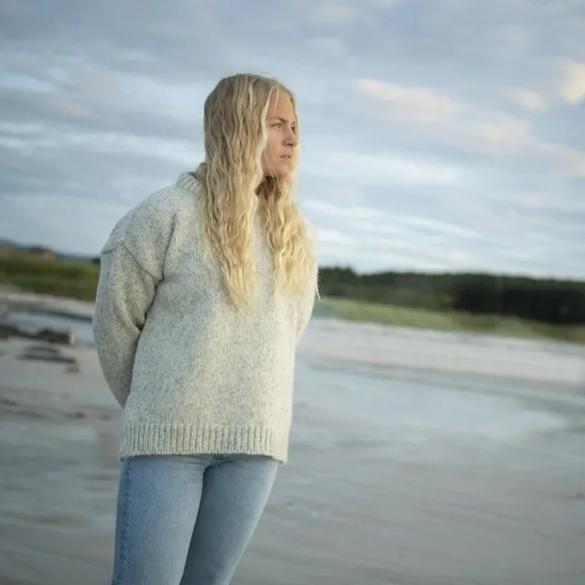 Devold Nansen Wool Sweater wmn dame, Grey Melange