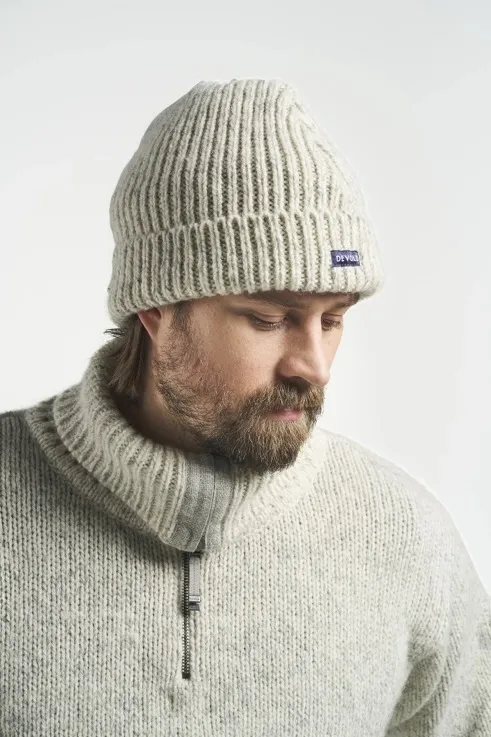 Devold Nansen Wool Beanie, Grey Melange