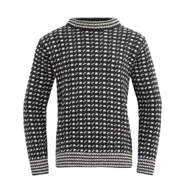 Devold Original Islender Wool Sweater unisex, Sort/Hvit