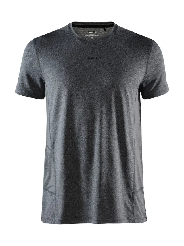 Craft ADV Essence SS Tee T-skjorte for trening Herre, Black Melange