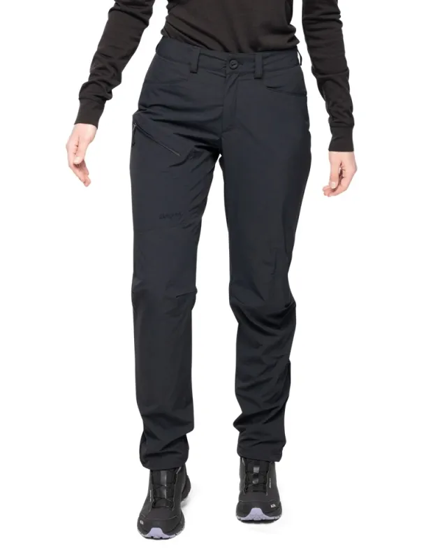 Bergans Vaagaa Light Softshell Pants Til Dame, Sort