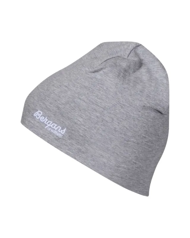 Bergans Kids Cotton Beanie, Grey Melange