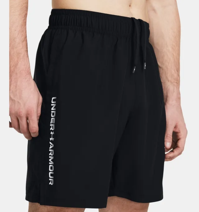 UNDER ARMOUR Tech Woven Wordmark Shorts, sort