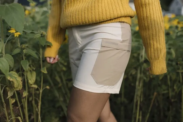 Twentyfour Mode Flex Shorts Til Dame, Gråhvit