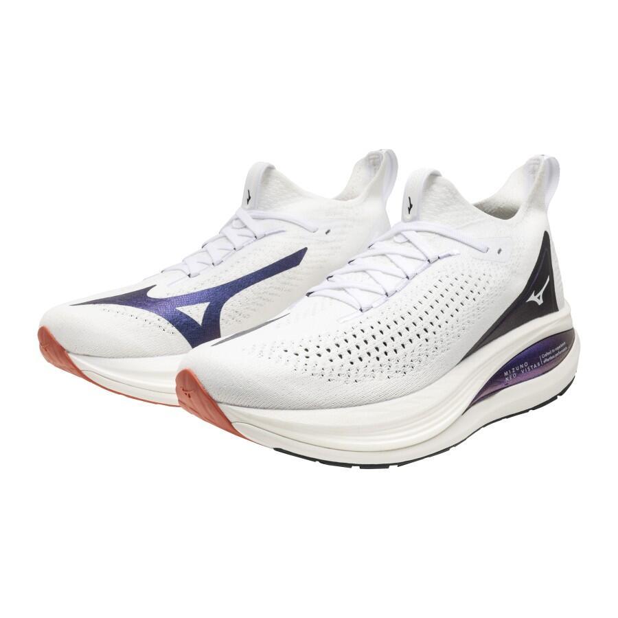 Mizuno Neo Vista 2 Til Herre, White/White/Iris Bloom