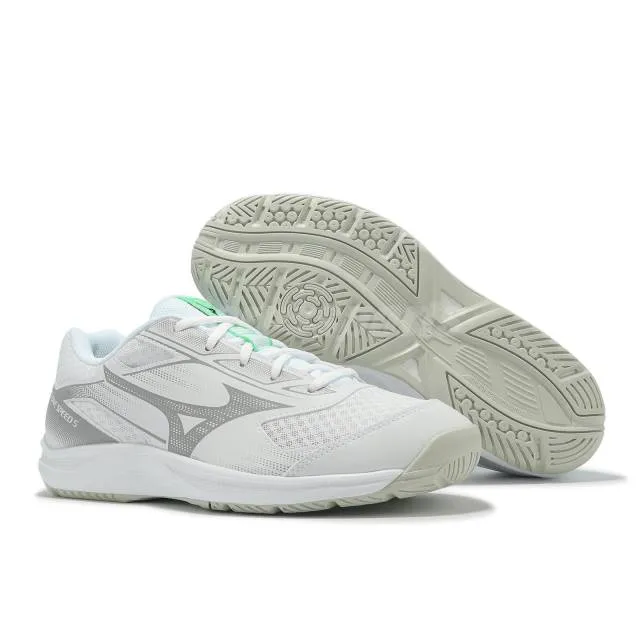 Mizuno Cyclone Speed 5 Til Herre, innesko White/Black/frozen emerald