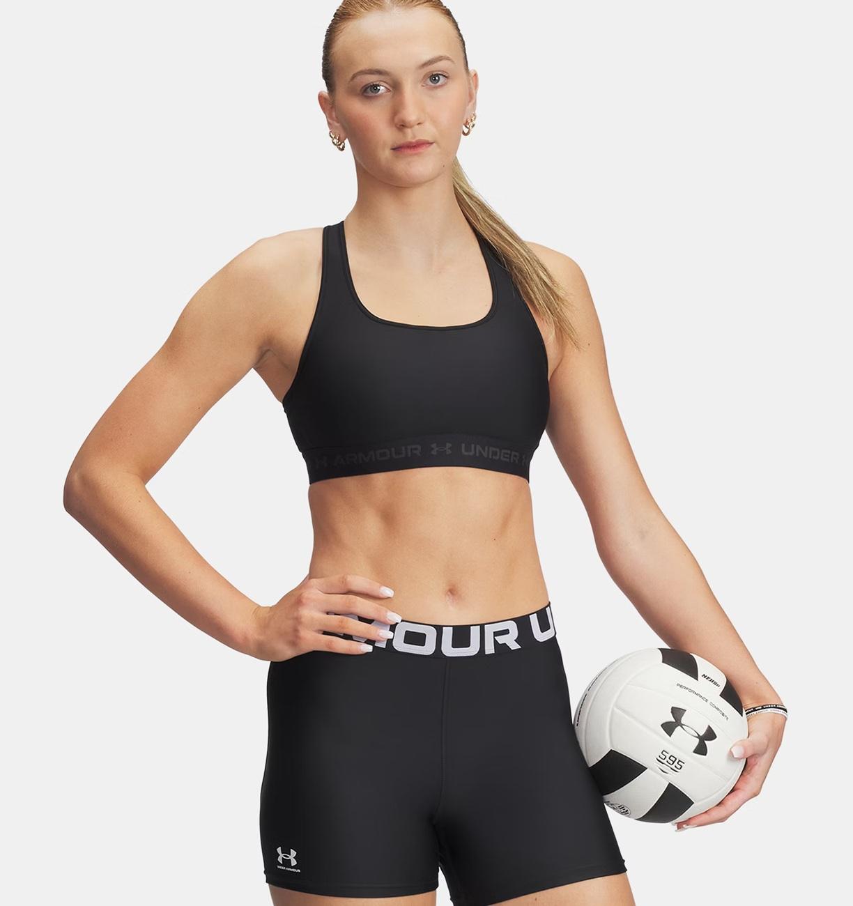Under Armour Crossback Mid Bra Til Dame, Sort