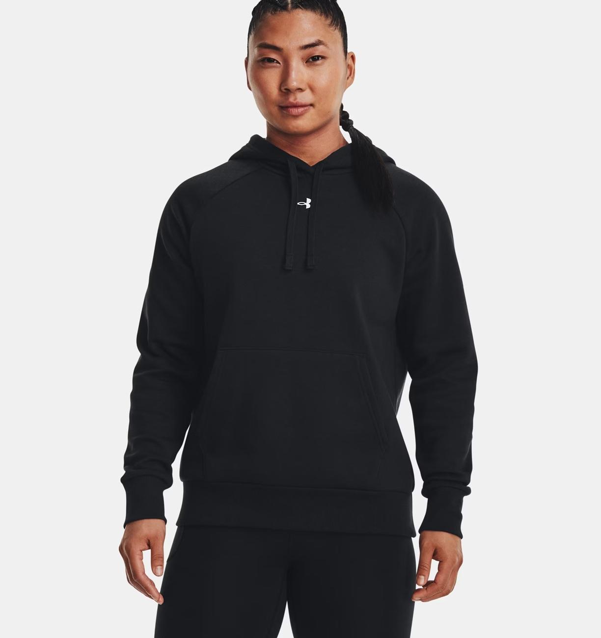 Under Armour UA Rival Fleece Hoodie Til Dame, Sort