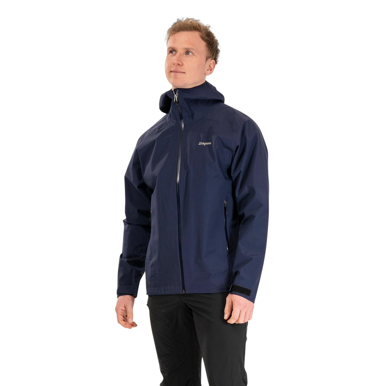 Bergans Essentials 3L Shell Jacket Til Herre, Navy Blue