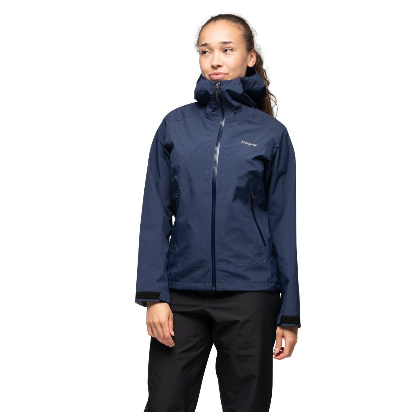 Bergans Essentials 3L Shell Jacket Til Dame, Navy Blue