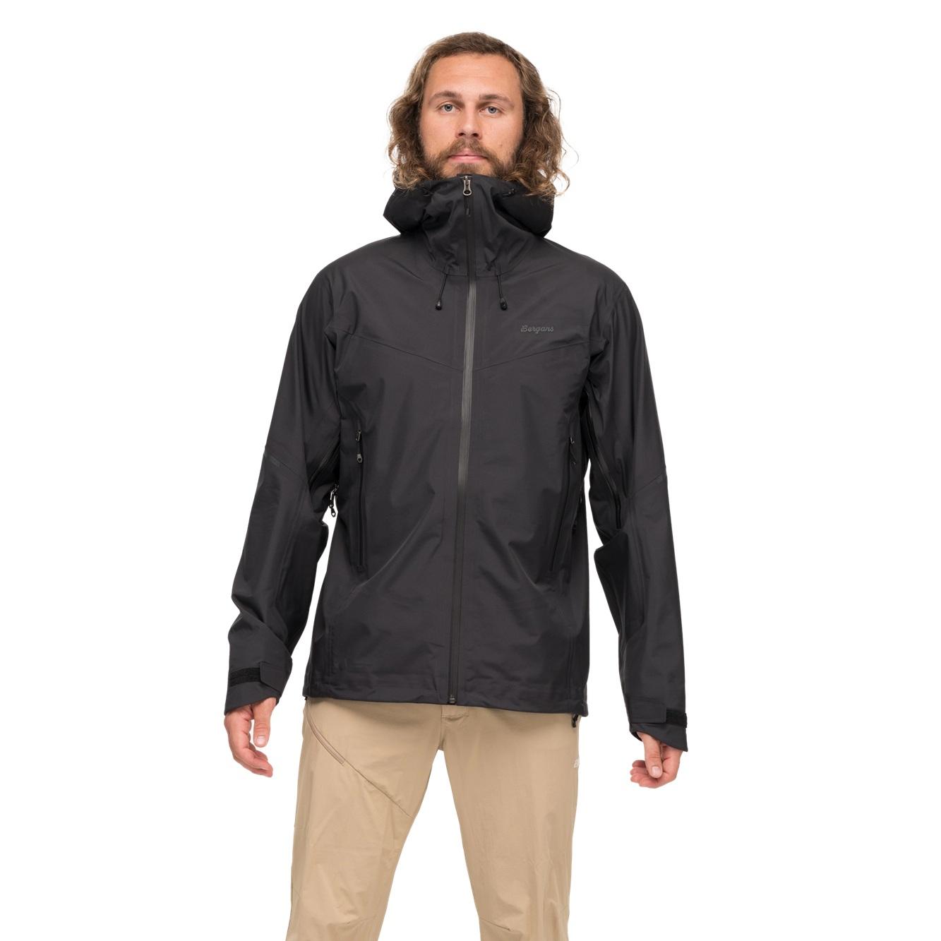 Bergans Rabot Light 3L Shell Jacket Til Herre, Sort