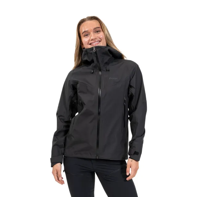 Bergans Rabot Light 3L Shell Jacket Til Dame, Sort